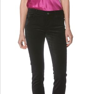 NWOT Paige Verdugo Ultra Skinny Velvet Pants